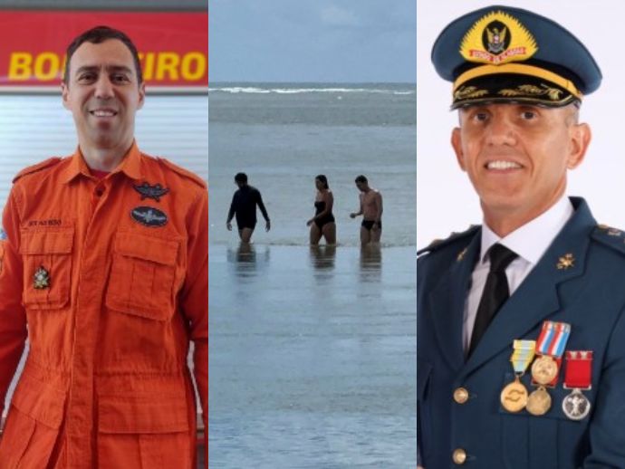 Bombeiros de folga salvam quatro banhistas de afogamento na Barra Nova