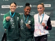 Gin&aacute;stica brasileira faz dobradinhas em Copa do Mundo na Eslov&ecirc;nia
