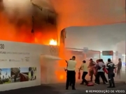 Inc&ecirc;ndio atinge parte do pavilh&atilde;o da COP30, em Bel&eacute;m
